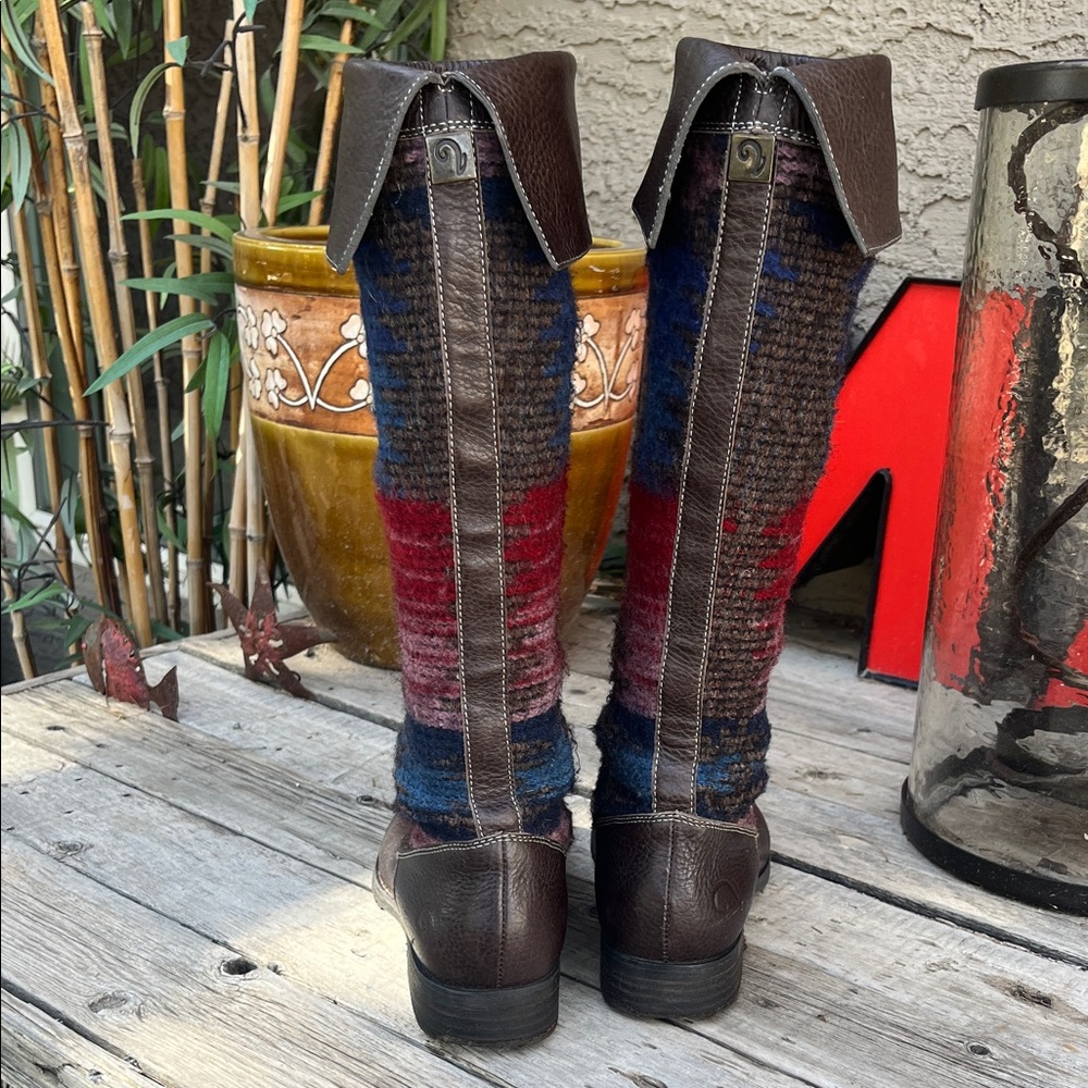 Colorful Patterned Knee-High Boots - Picture 4 of 6